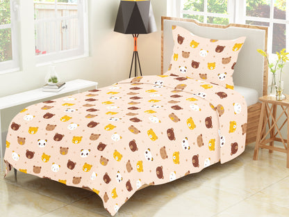 Trendy Cartoon Print Single Bedsheet for Kids