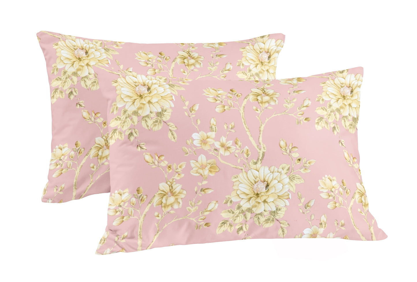 Elyx Floral Kingsize Bedsheet - Pink