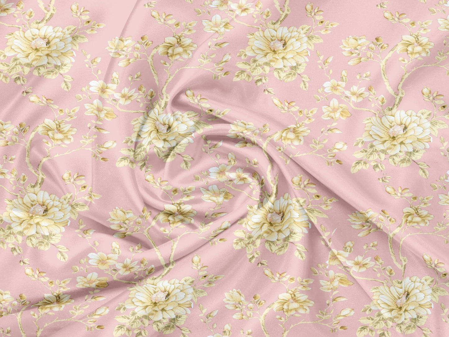 Elyx Floral Kingsize Bedsheet - Pink